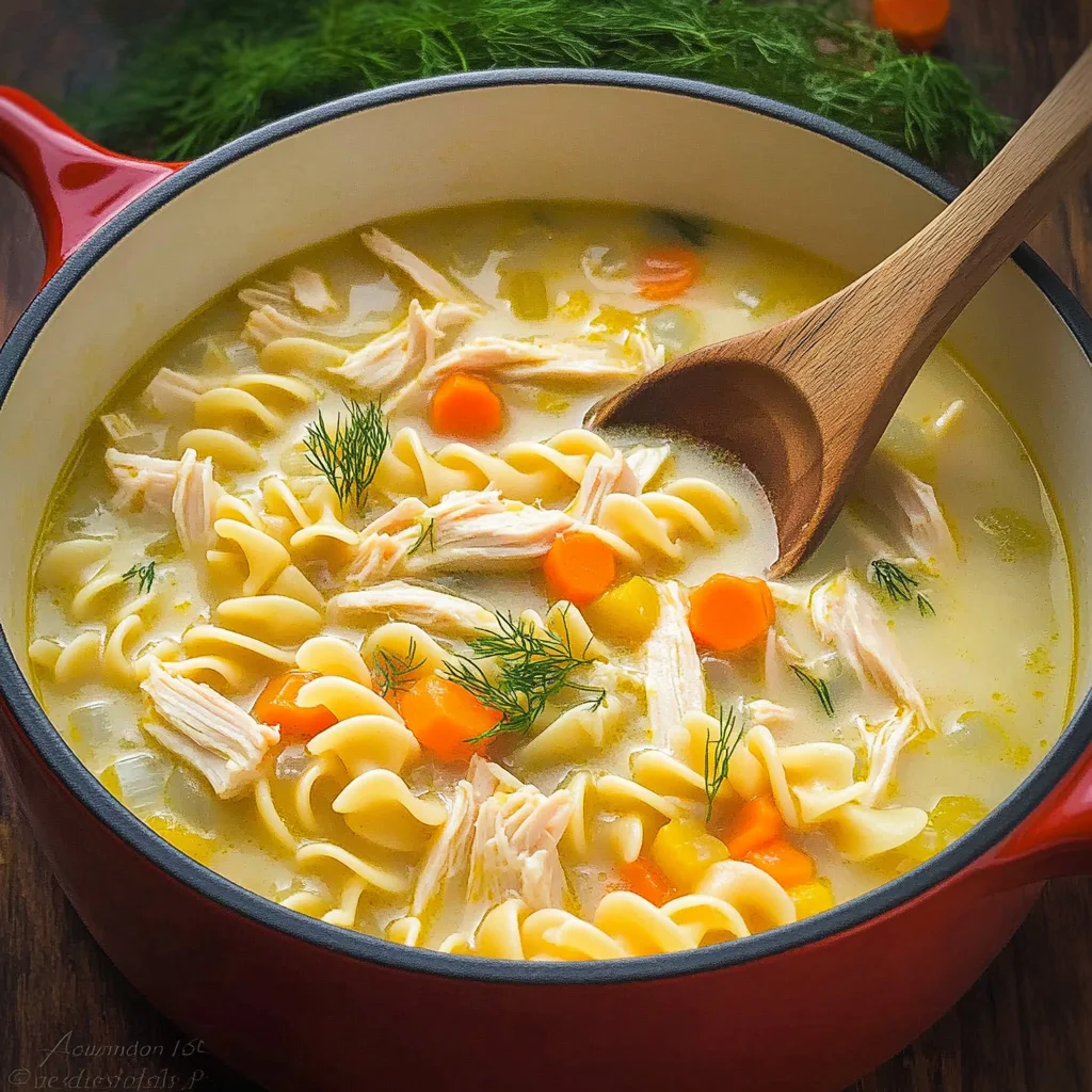 Creamy Chicken Noodle Soup Recipe