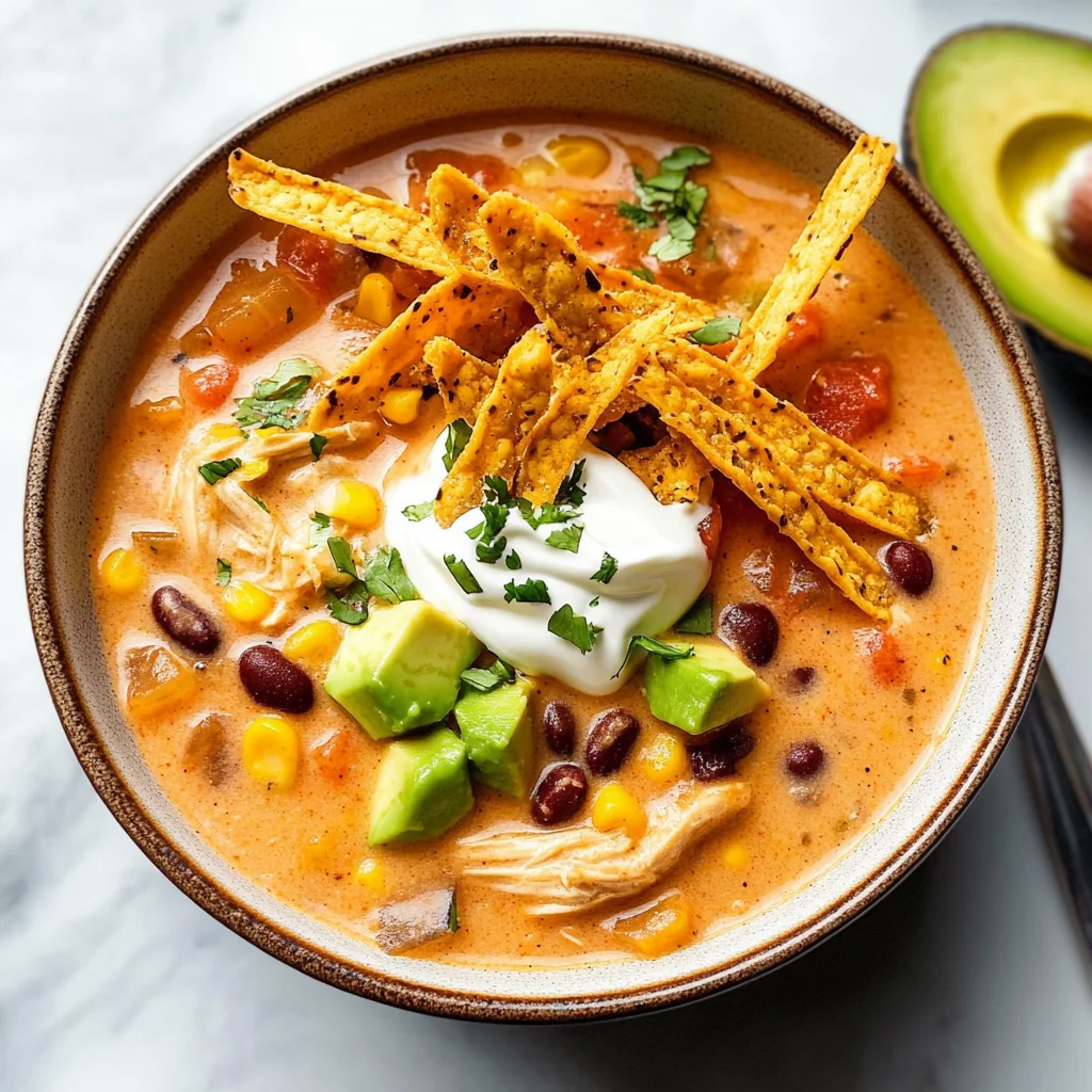 Creamy Chicken Tortilla Soup