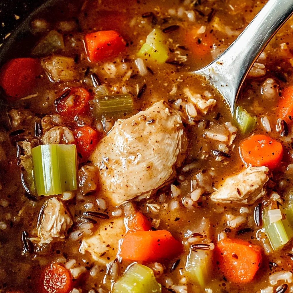 Creamy Crockpot Chicken Wild Rice Soup