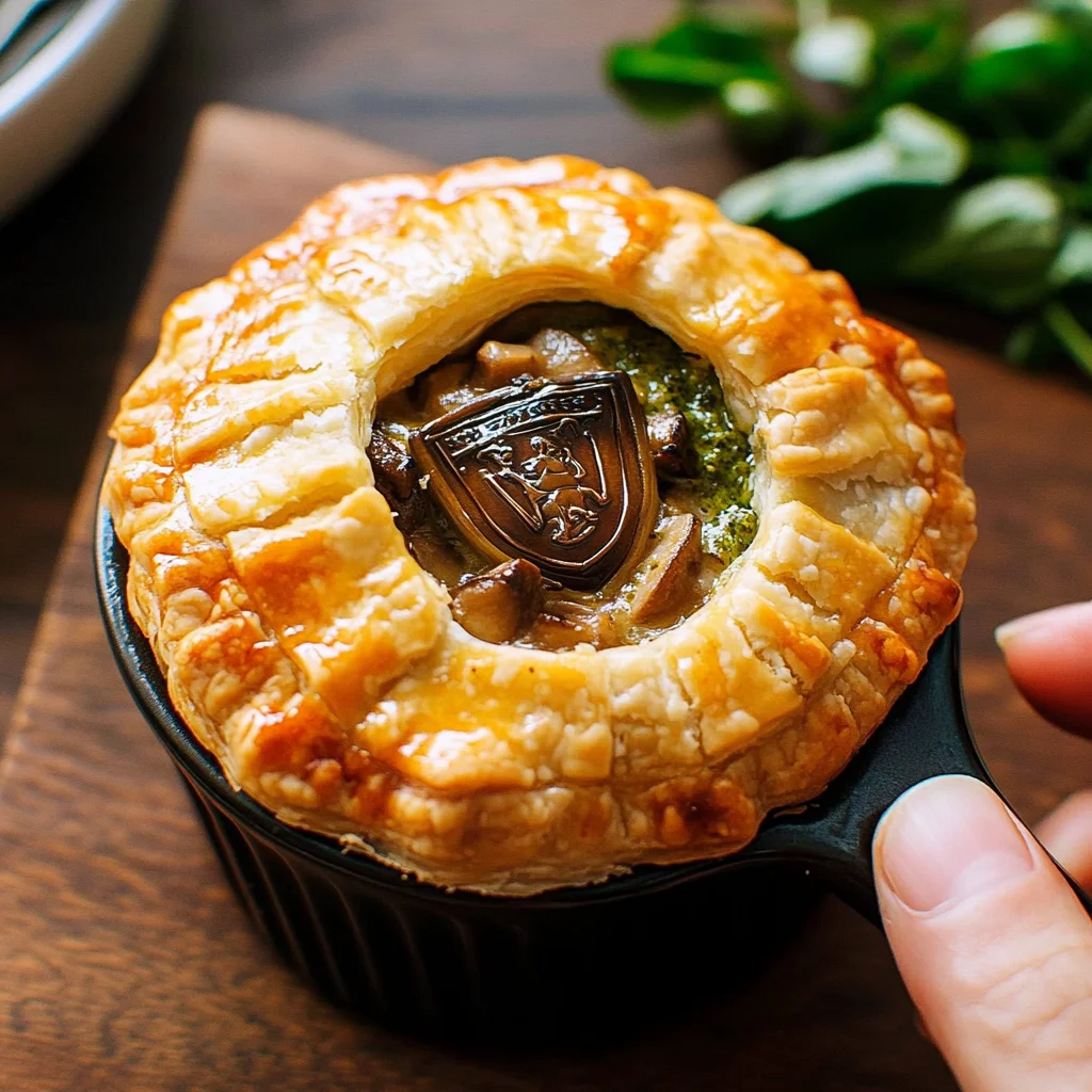 Hogwarts' Butter Mushrooms Pot Pie