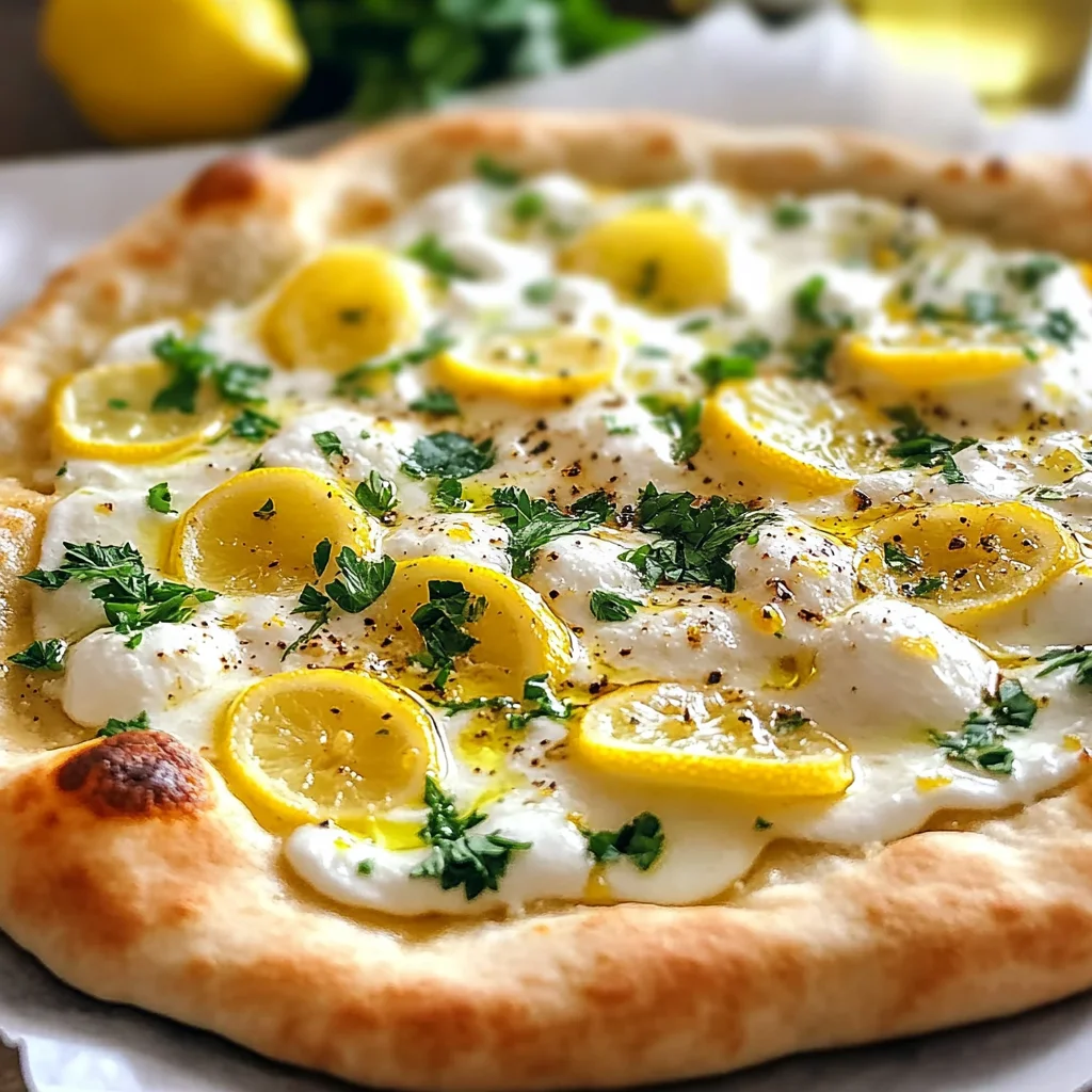 Lemon Pizza with Fresh Herbs
