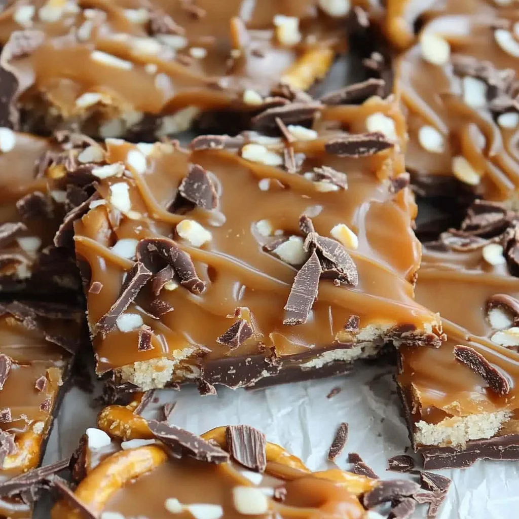 Salted Caramel Pretzel Bark