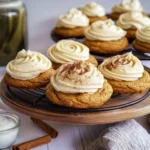 Soft Pumpkin Cookies with Cream Cheese Frosting