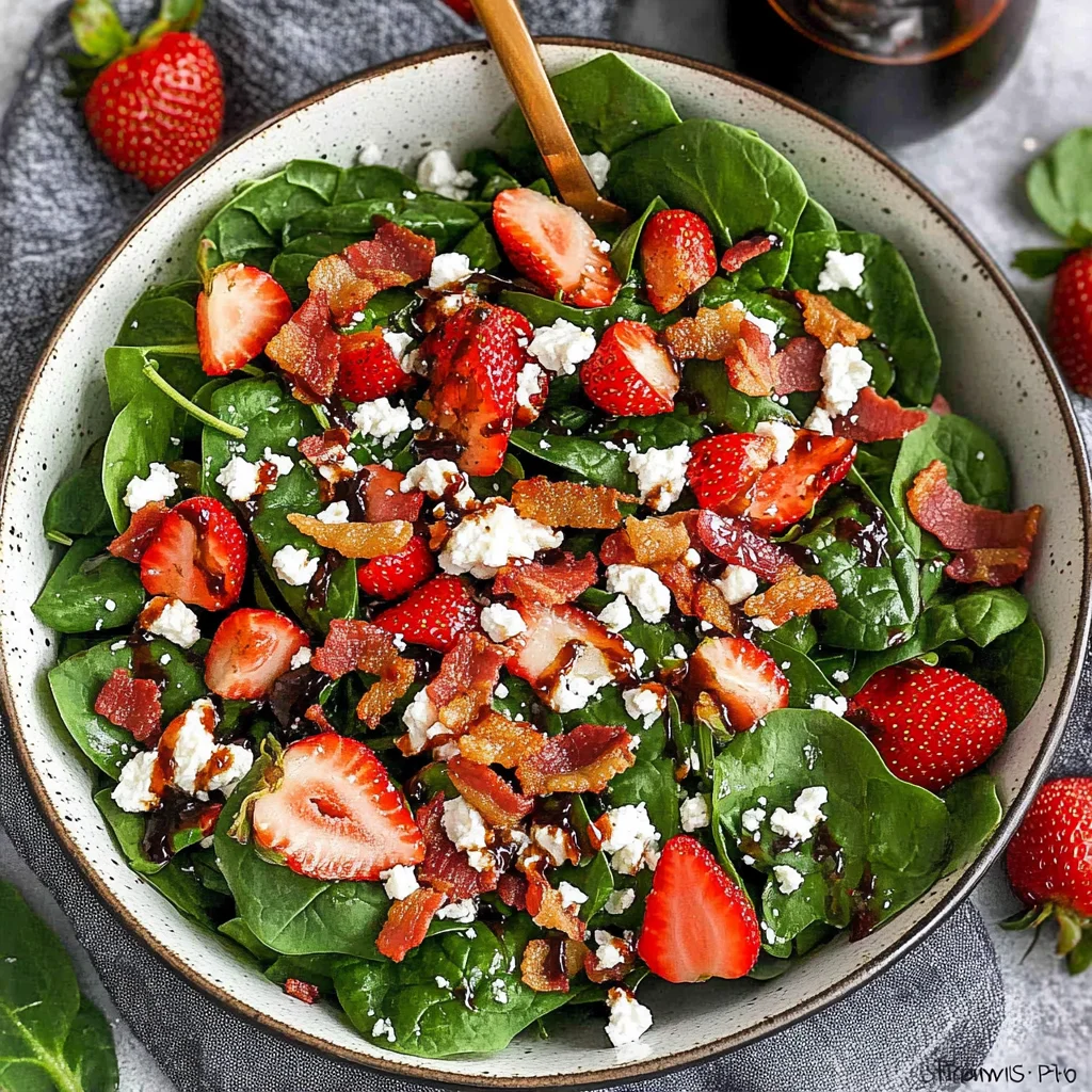Strawberry Spinach Salad
