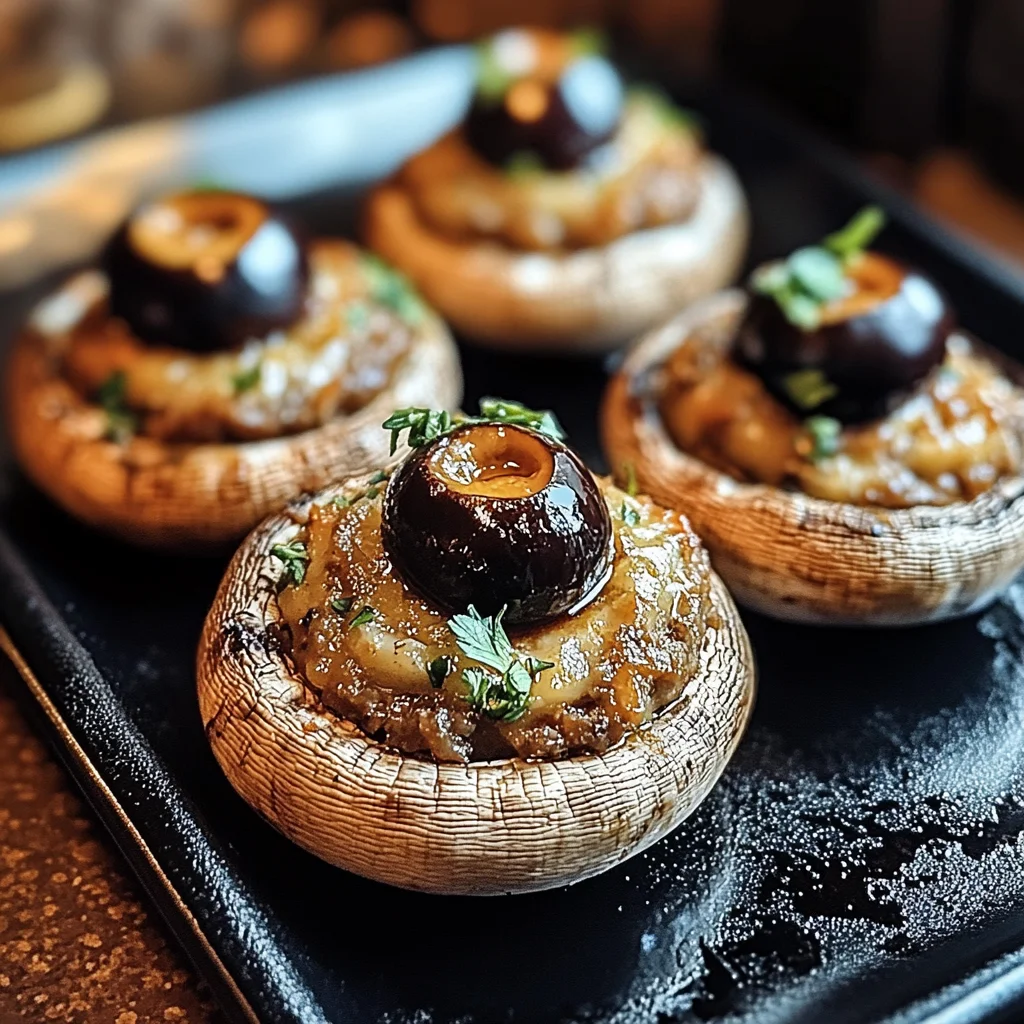 Stuffed Mushroom Eyeballs