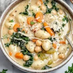 Vegan Chickpea Gnocchi Soup