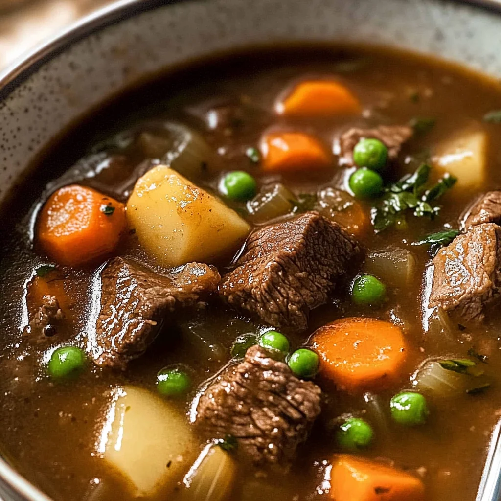 Vegetable Beef Soup (Fall apart beef!)
