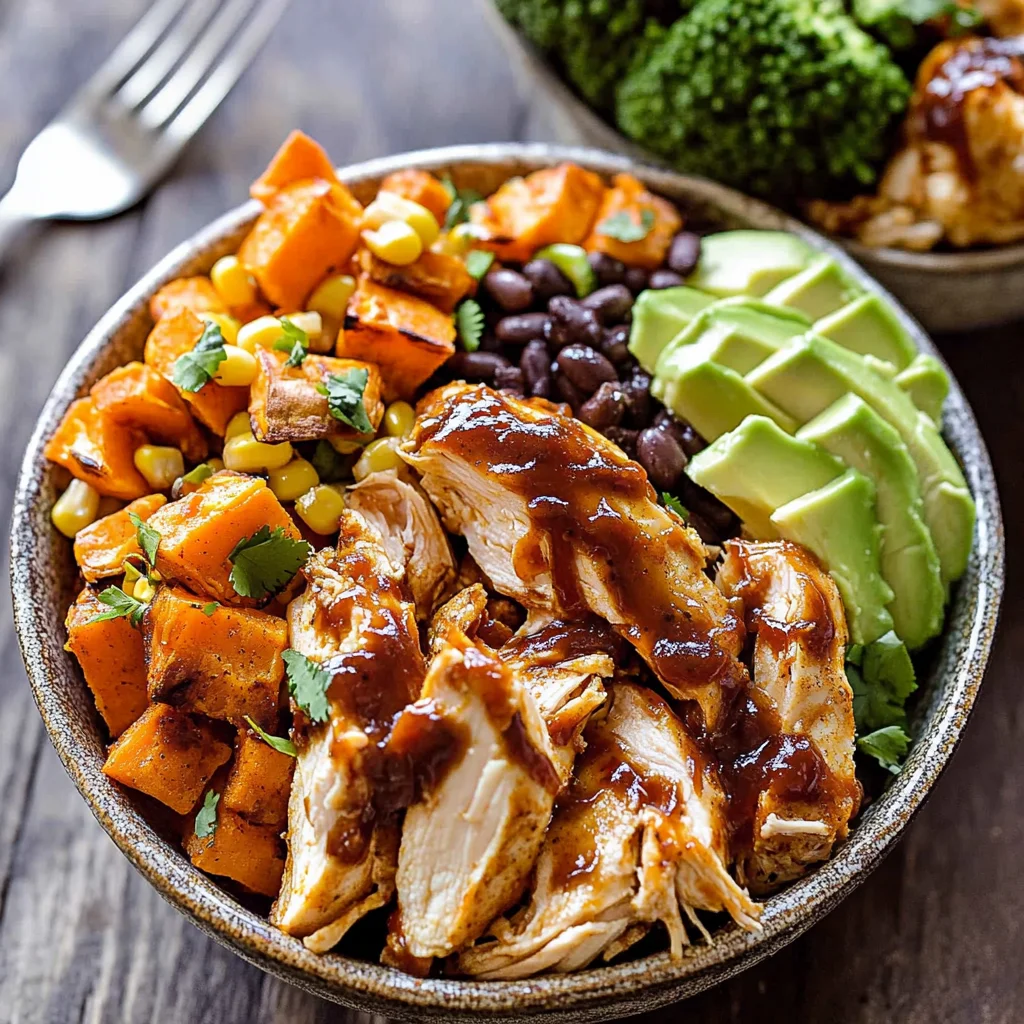 BBQ Chicken Sweet Potato Bowl