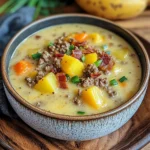 Cheesy Hamburger Potato Soup Recipe