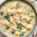 Creamy Chicken Gnocchi Soup