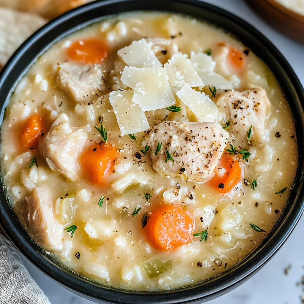 Creamy Chicken and Rice Soup