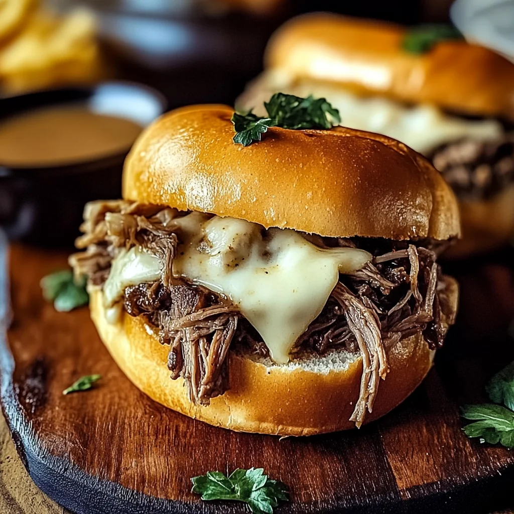 Crock Pot French Dip Sandwiches