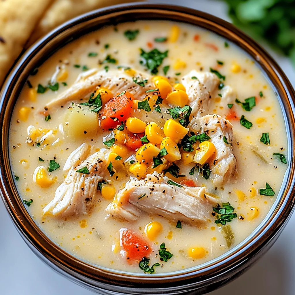 Crockpot Chicken Corn Chowder