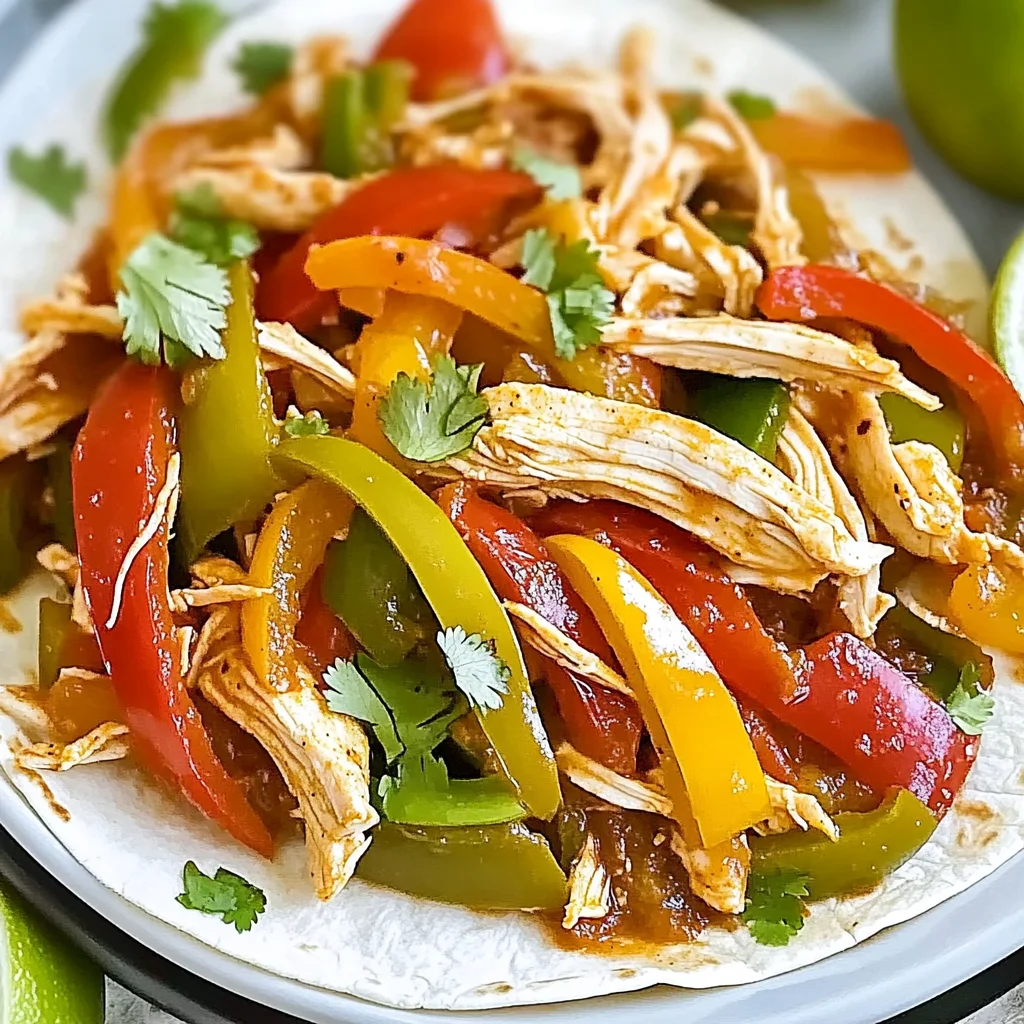 Crockpot Chicken Fajitas
