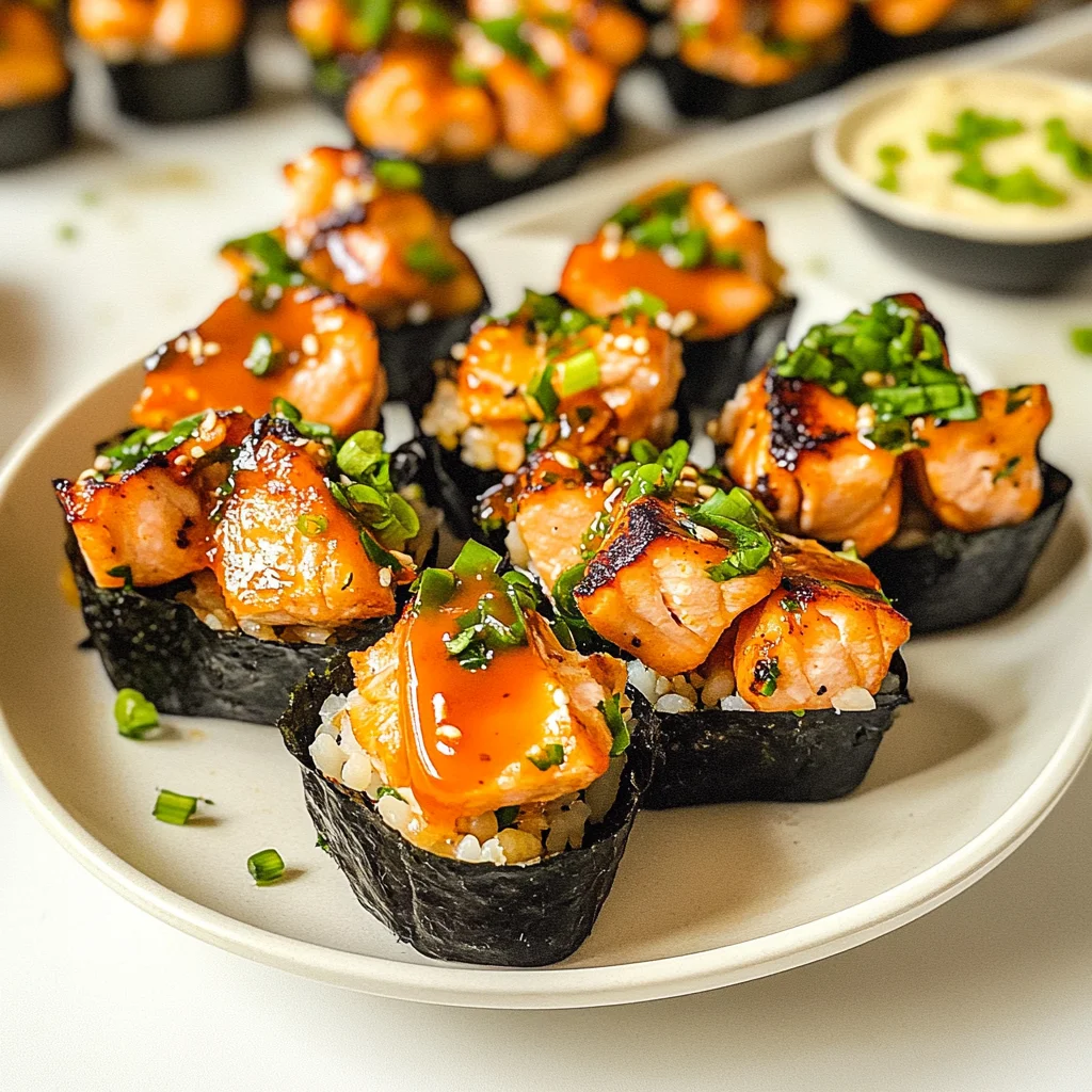 Easy Baked Salmon Sushi Cups (Viral Recipe)