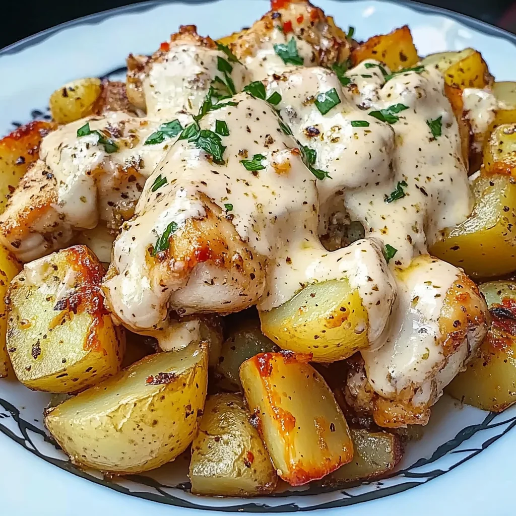 Garlic Parmesan Crockpot Chicken and Potatoes Recipe