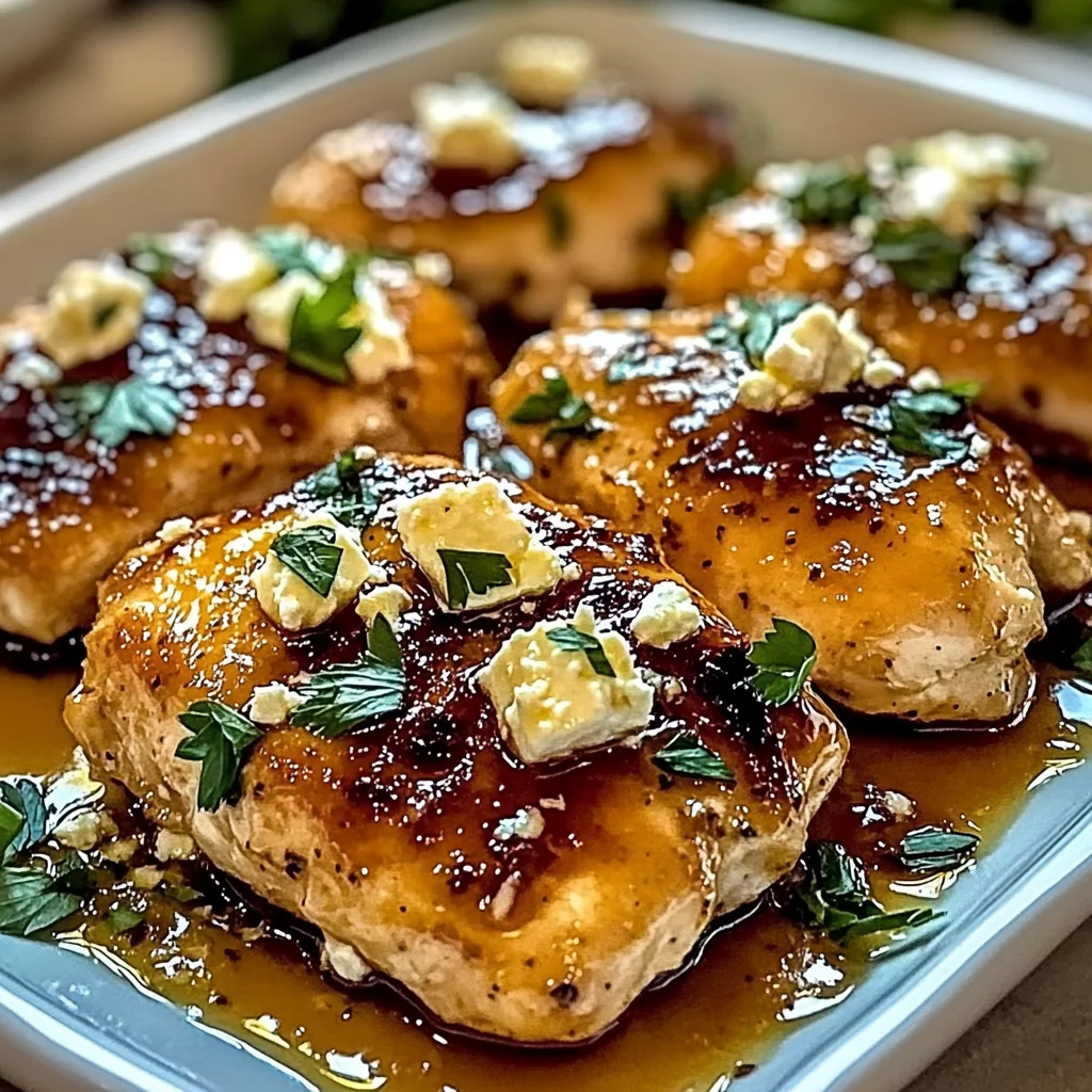 Hot Honey Feta Chicken Dish: A Deliciously Spicy and Savory Recipe