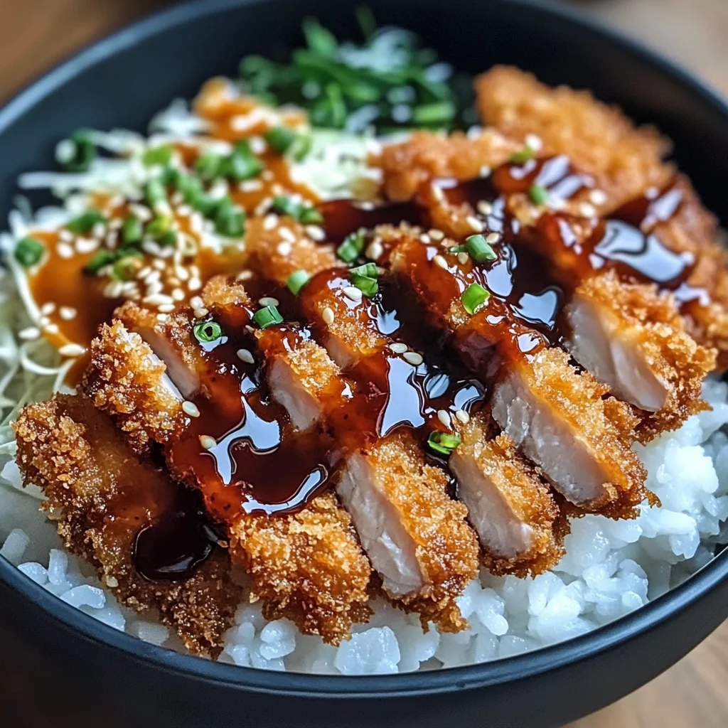 Japanese Katsu Bowls with Tonkatsu Sauce