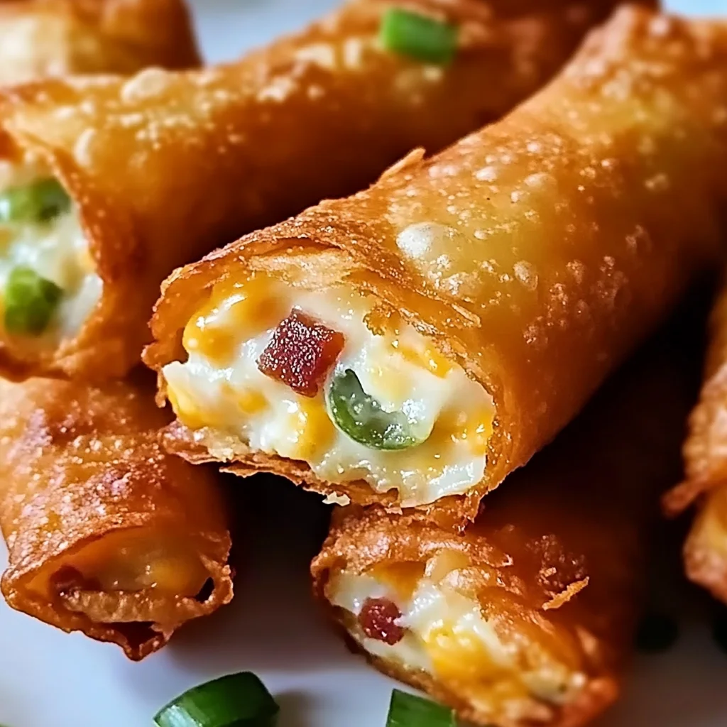 Mini Jalapeno Popper Egg Rolls