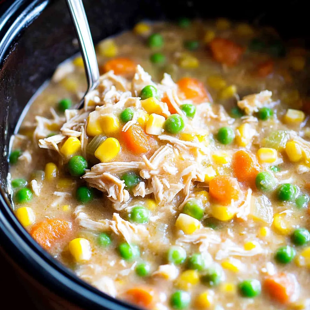 Slow Cooker Chicken Pot Pie