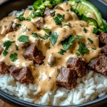 Steak Queso Rice