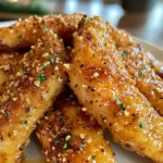 Air Fryer Honey Butter Garlic Chicken Tenders