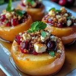 Baked Apples with Feta, Honey, and Cranberries: A Sweet and Savory Delight