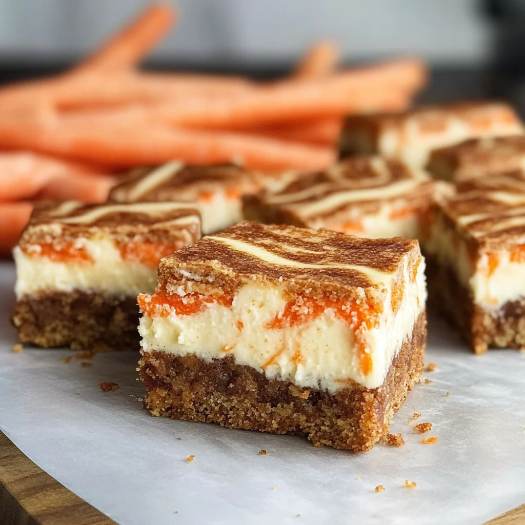 Carrot Cake Cheesecake Bars