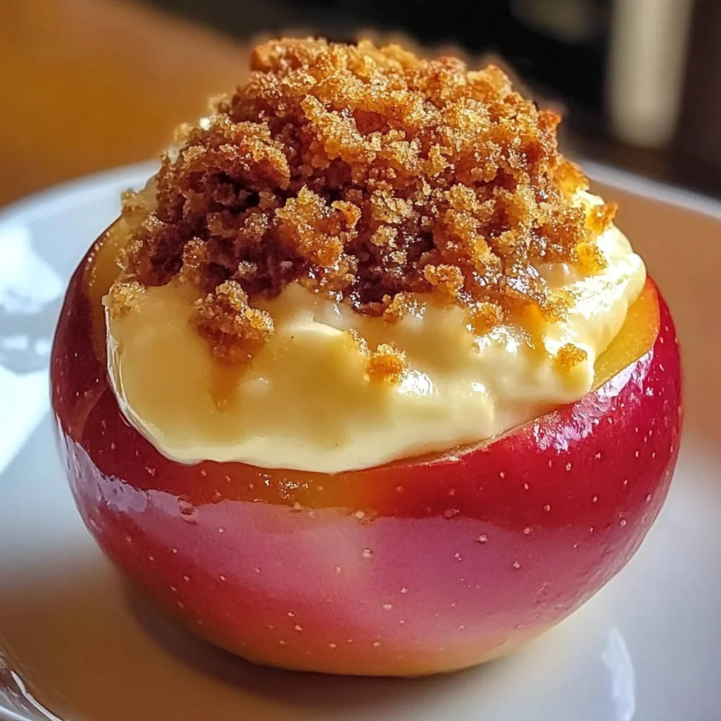 Cheesecake Stuffed Baked Apples Recipe - Easy Dessert