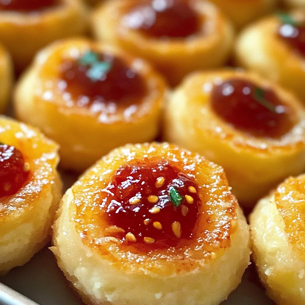 Cheesy Thumbprint Appetizers with Hot Pepper Jelly