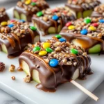 Chocolate Covered Caramel Apple Slices