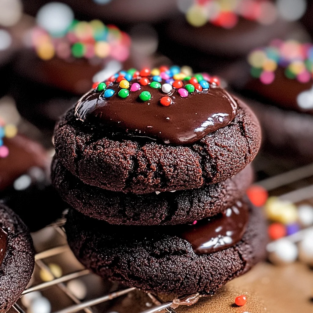 Chocolate Thumbprint Cookies