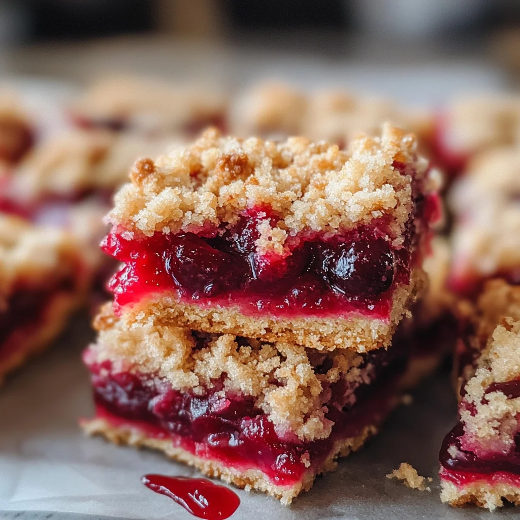 Cranberry Crumble Bars Recipe