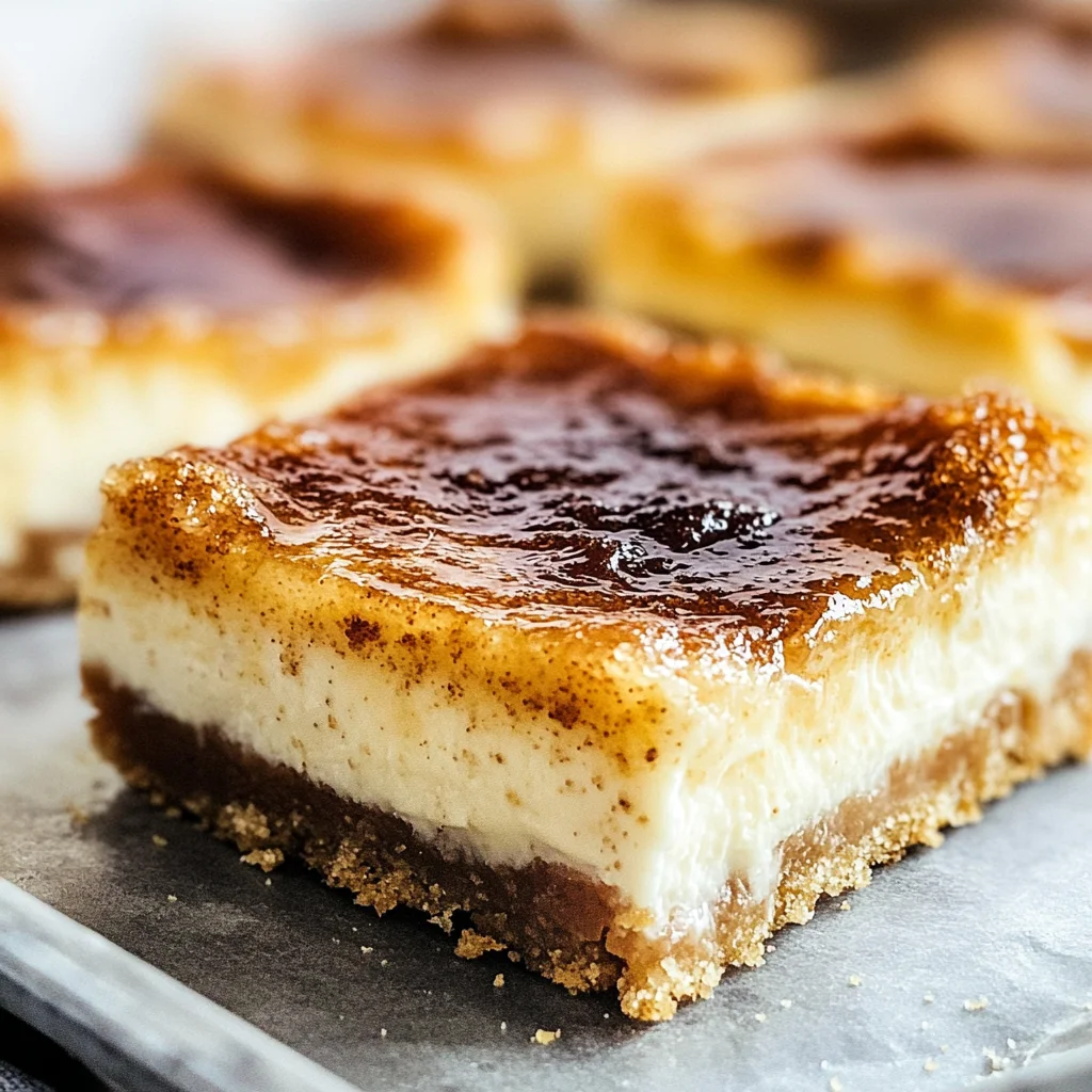 Crème Brûlée Cheesecake Bars