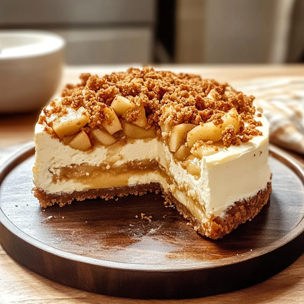 Delicious Apple Crumble Cheesecake for Cozy Fall Evenings