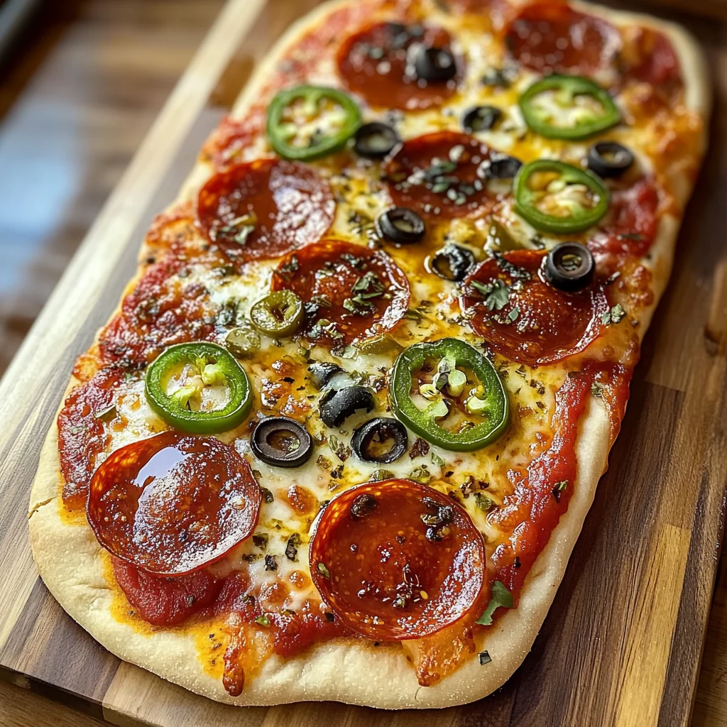 Delicious Hot Honey Flatbread Pizza
