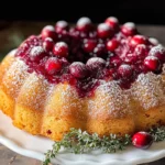 Easy Cranberry Upside Down Bundt Cake Recipe with a Cake Mix