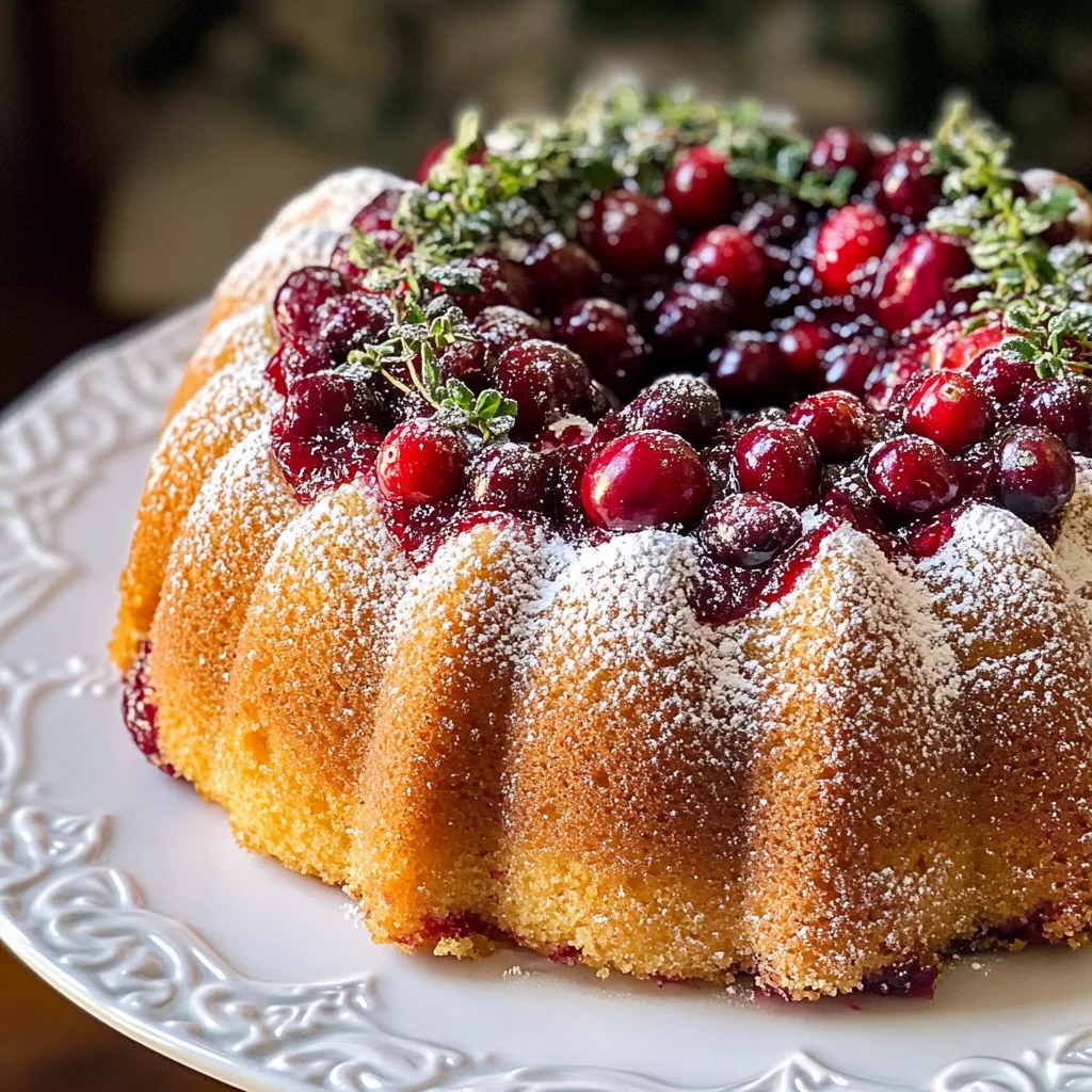 Easy Cranberry Upside Down Bundt Cake Recipe with a Cake Mix