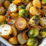 Garlic Brussels Sprouts Potatoes
