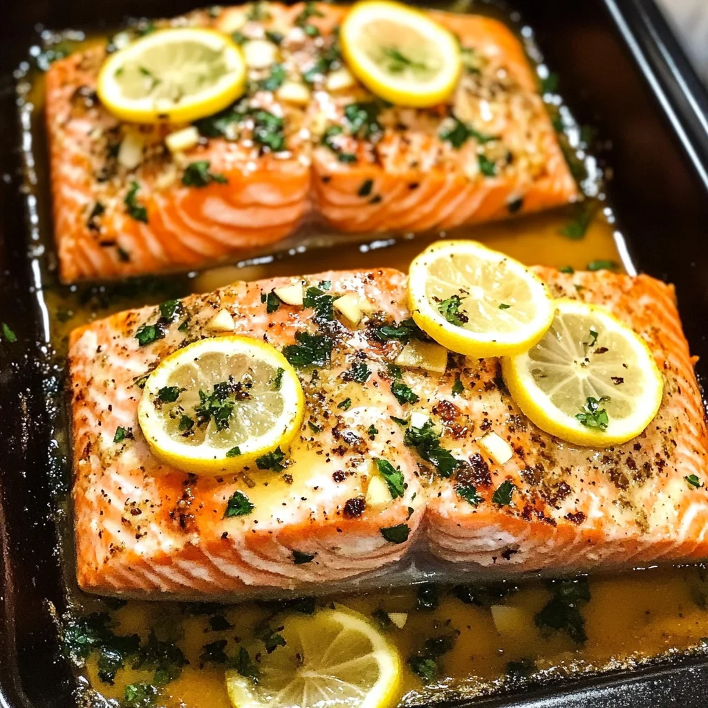 Garlic Butter Baked Salmon
