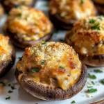 Garlic Parmesan Stuffed Mushrooms