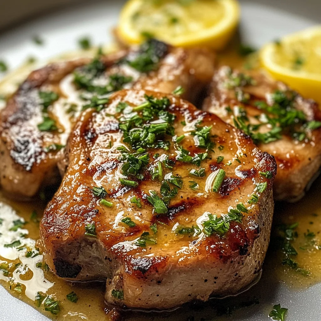 Lemon Butter Pork Chops