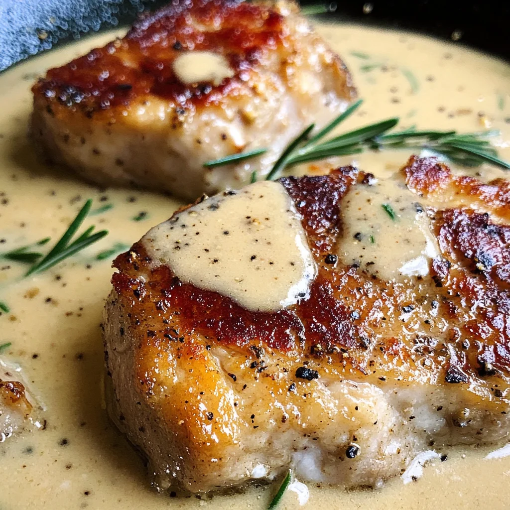 Pork Chops with Dijon Cream Sauce