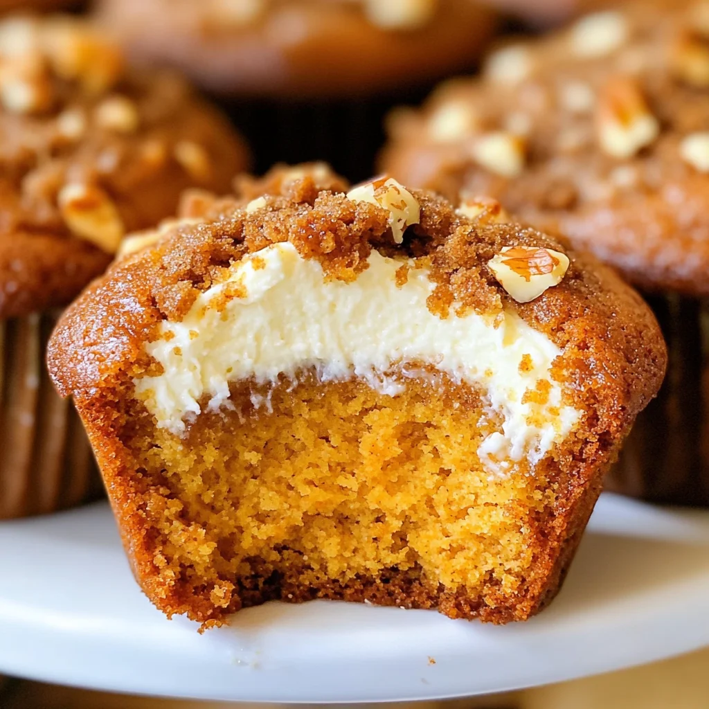 Pumpkin Cheesecake Muffins