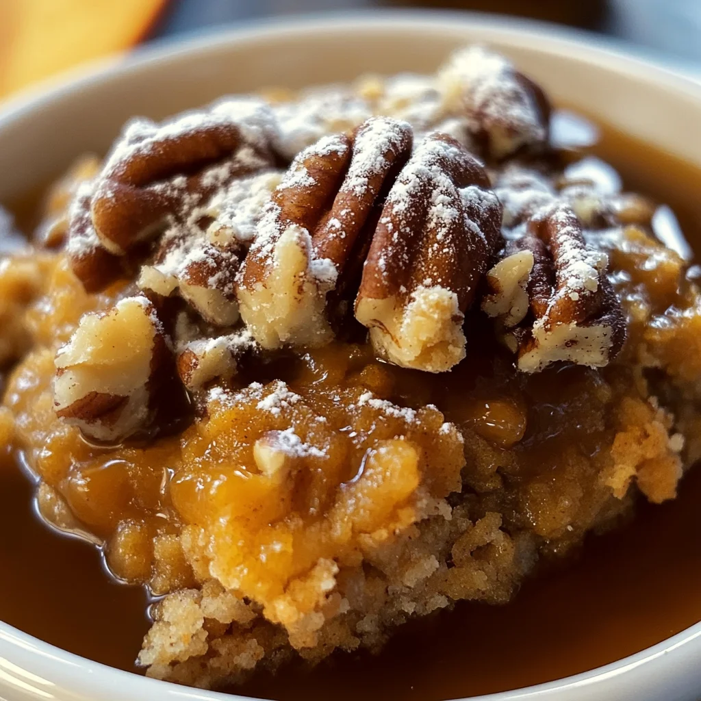 Pumpkin Pecan Cobbler