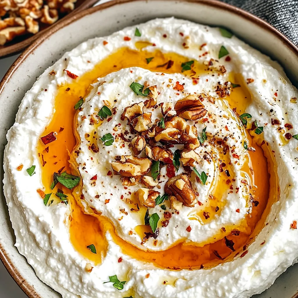 Spicy Ricotta Dip with Hot Honey