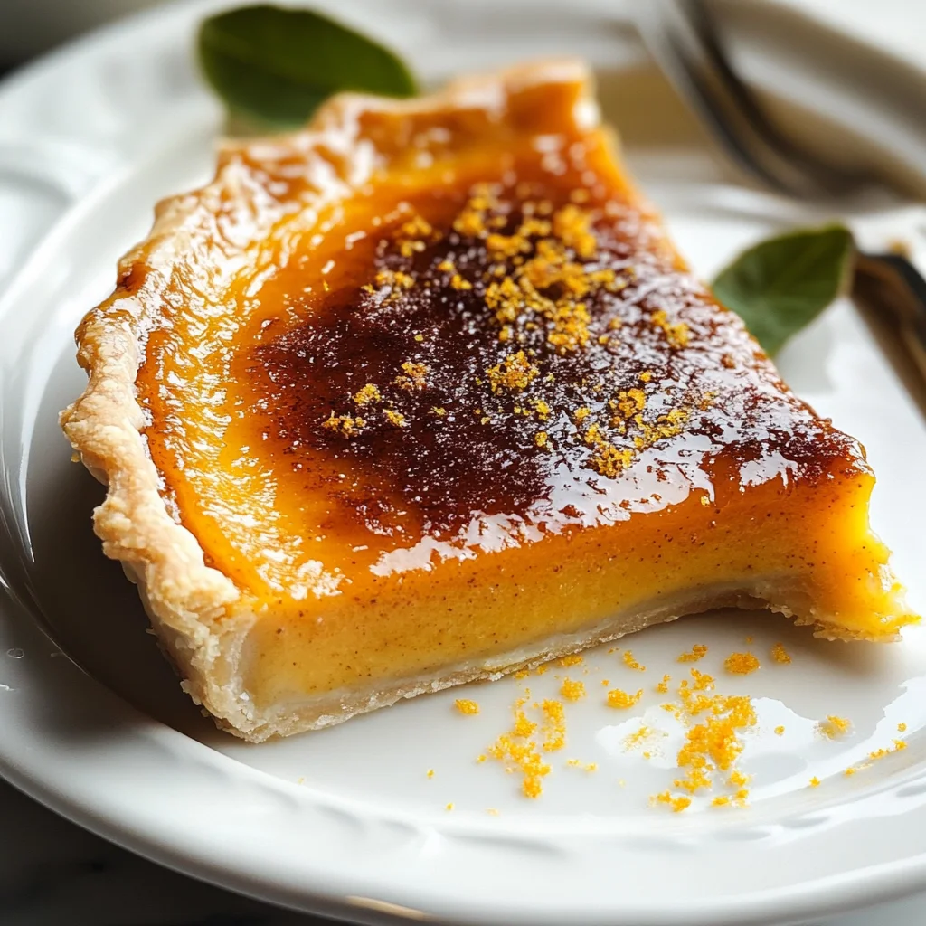 Tasty Pumpkin Pie Brulee with Bourbon Vanilla