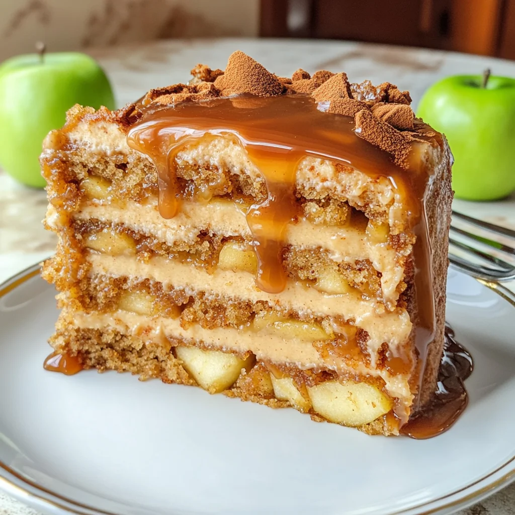 The BEST Caramel Apple Spice Cake
