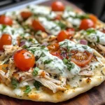 Tzatziki Chicken & Veggie Naan Pizza: A Flavorful Delight!
