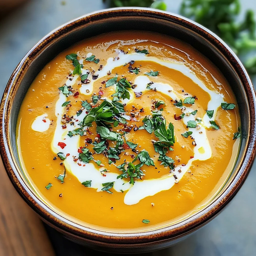 Easy Butternut Squash and Sweet Potato Soup